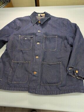 Vintage Wrangler Denim Barn Chore Jacket Blanket Lined 2XL